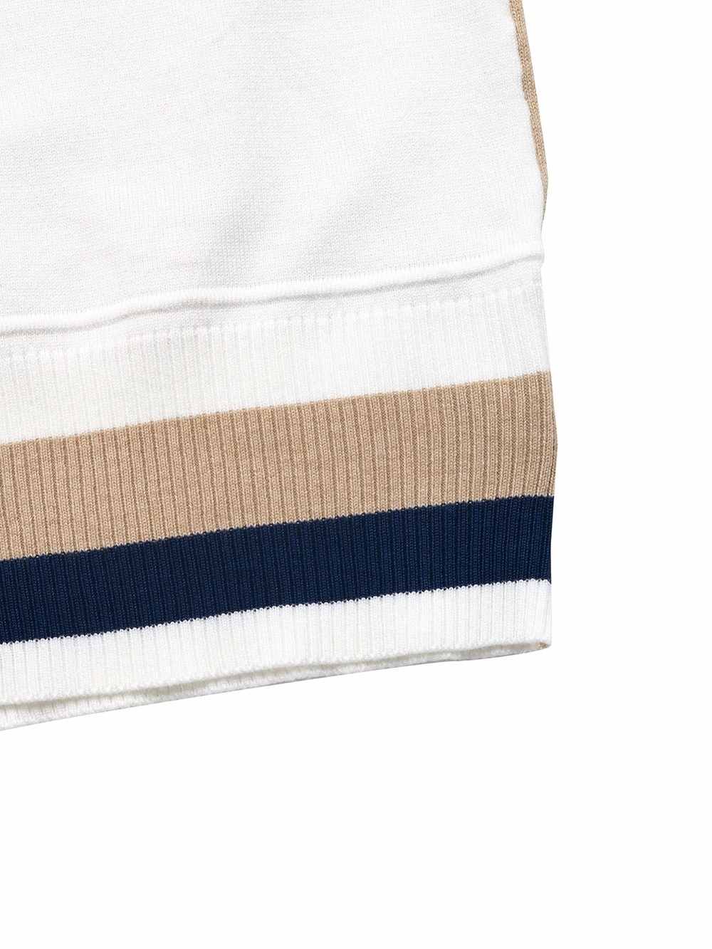 Color Block Round Neck Sweater with Ribbed Trim - Picture 7 of 10